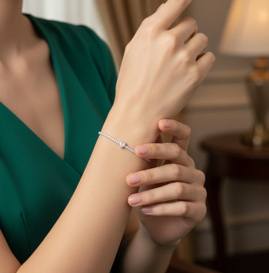 سوار تنس القلب - الصورة 3