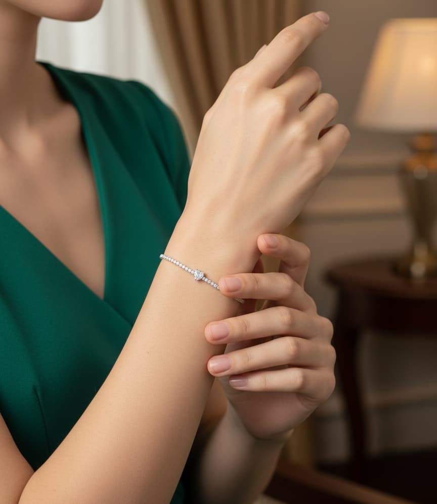 سوار تنس القلب - الصورة 2