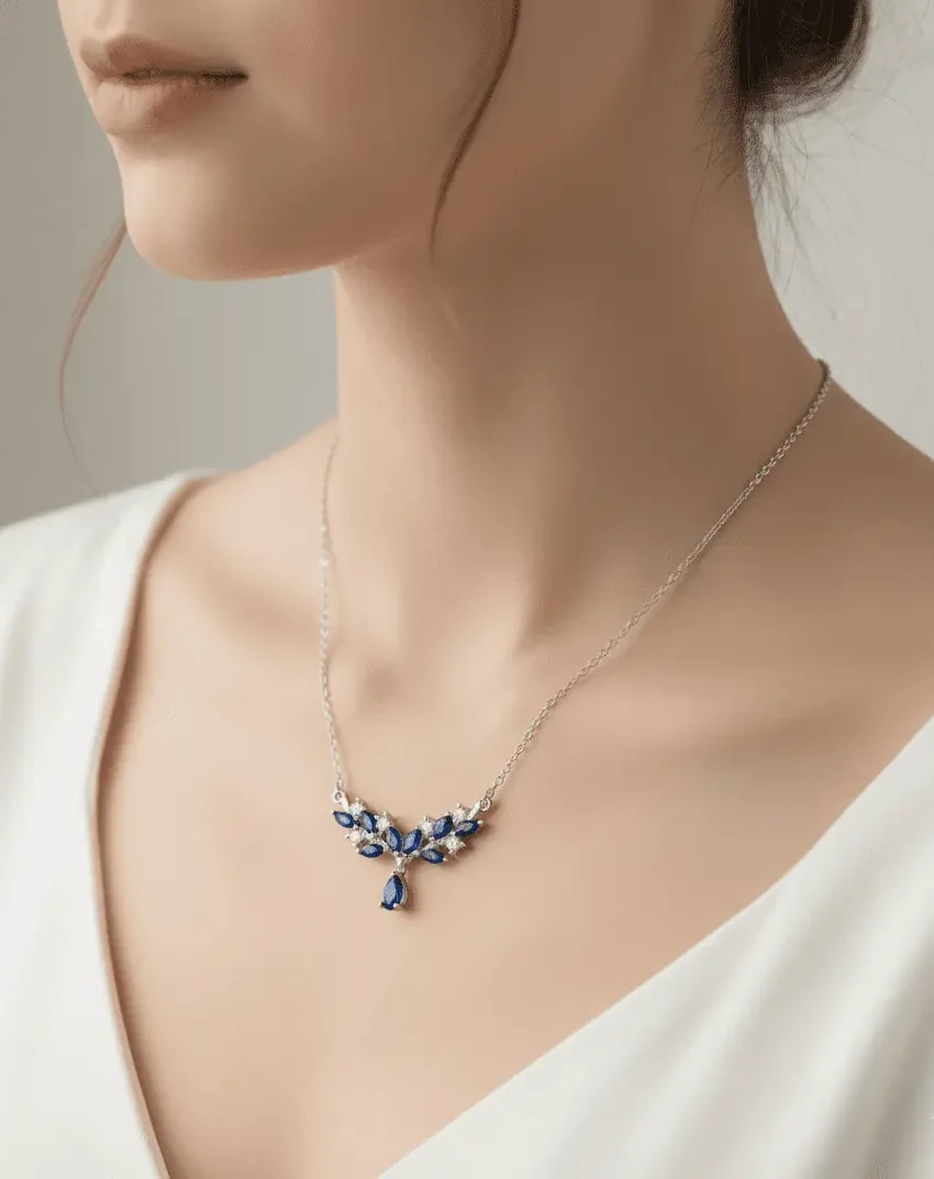 قلادة قرن الغزال الأزرق - الصورة 2