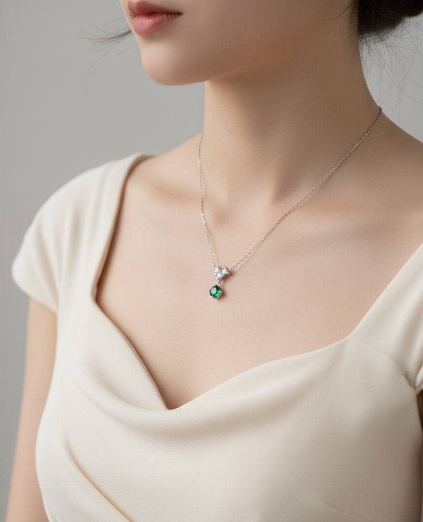 قلادة قطرة الزمرد - الصورة 4