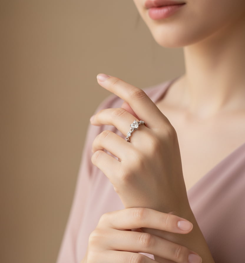 خاتم عناق القلوب - الصورة 3