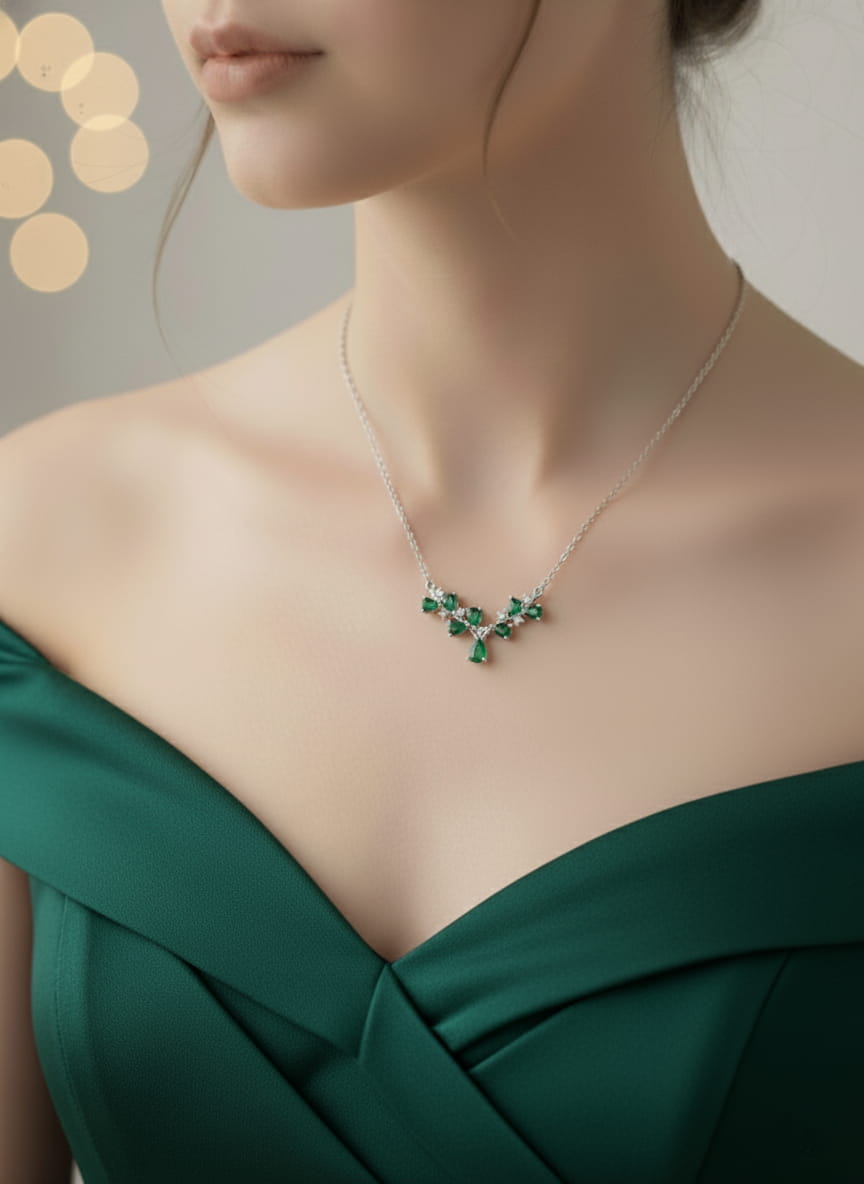 قلادة قرن الغزال الأخضر - الصورة 3