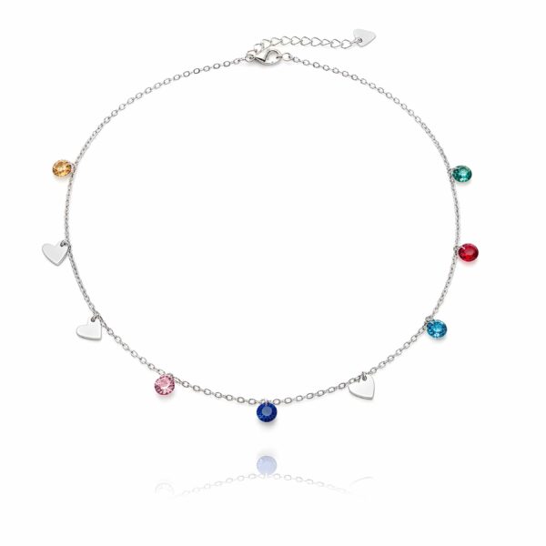 قلادة القلوب المتدلية