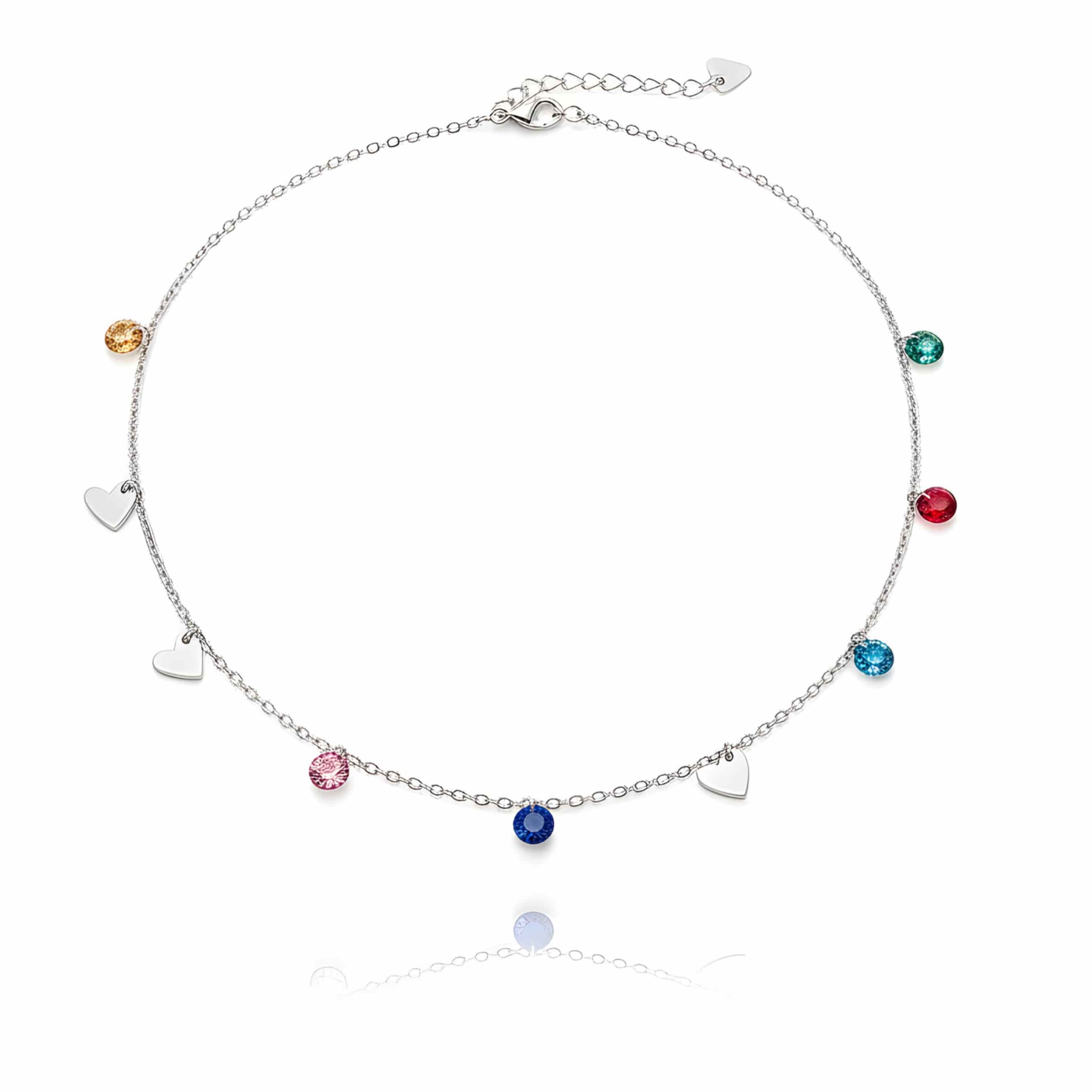 قلادة القلوب المتدلية