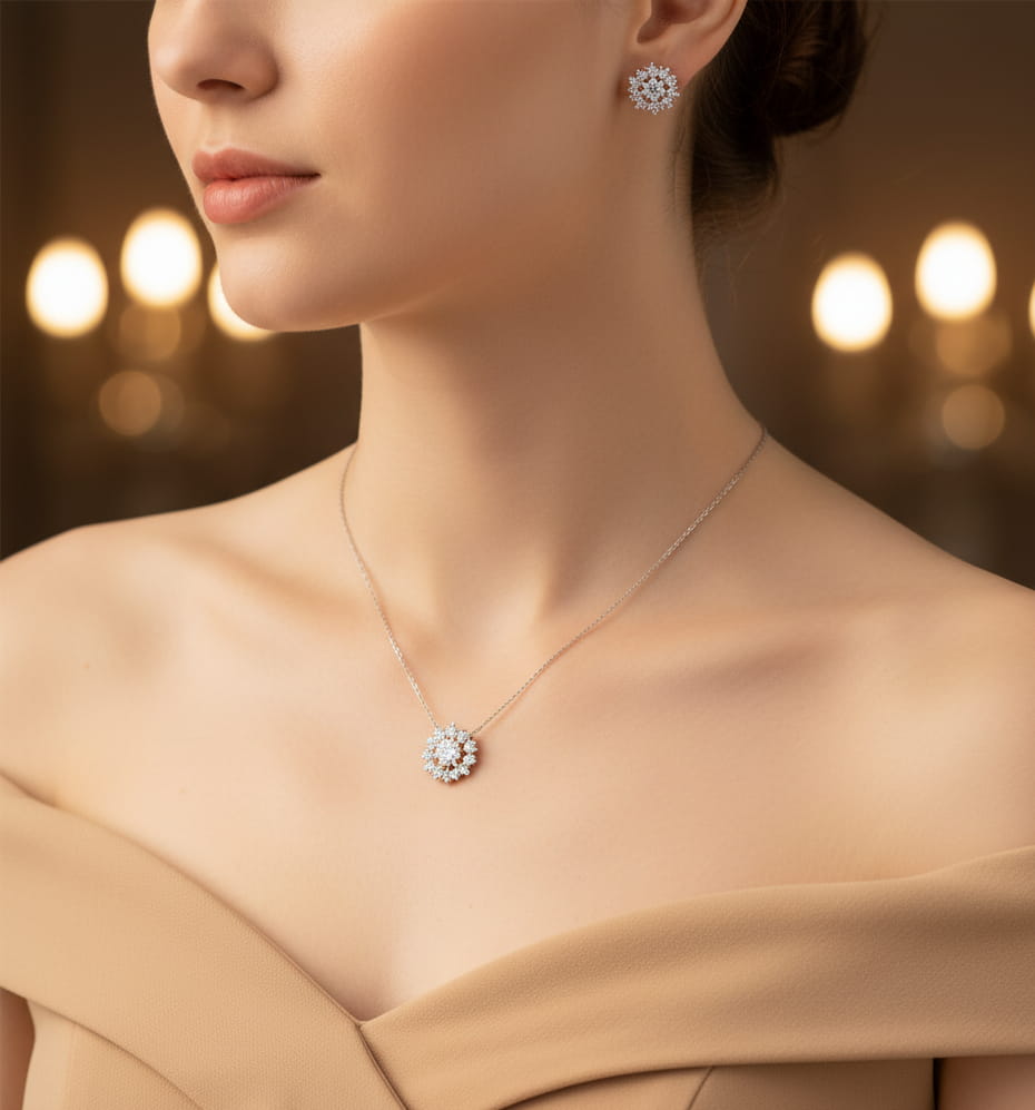 نصف طقم بريق الالماس - الصورة 3