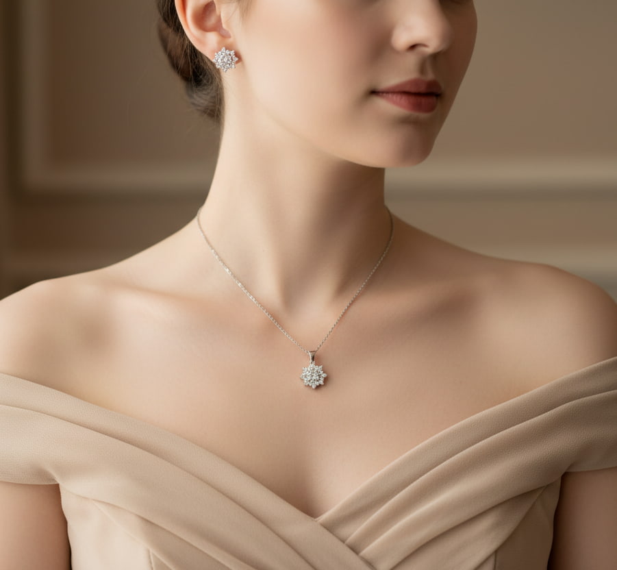 نصف طقم بريق الالماس - الصورة 2