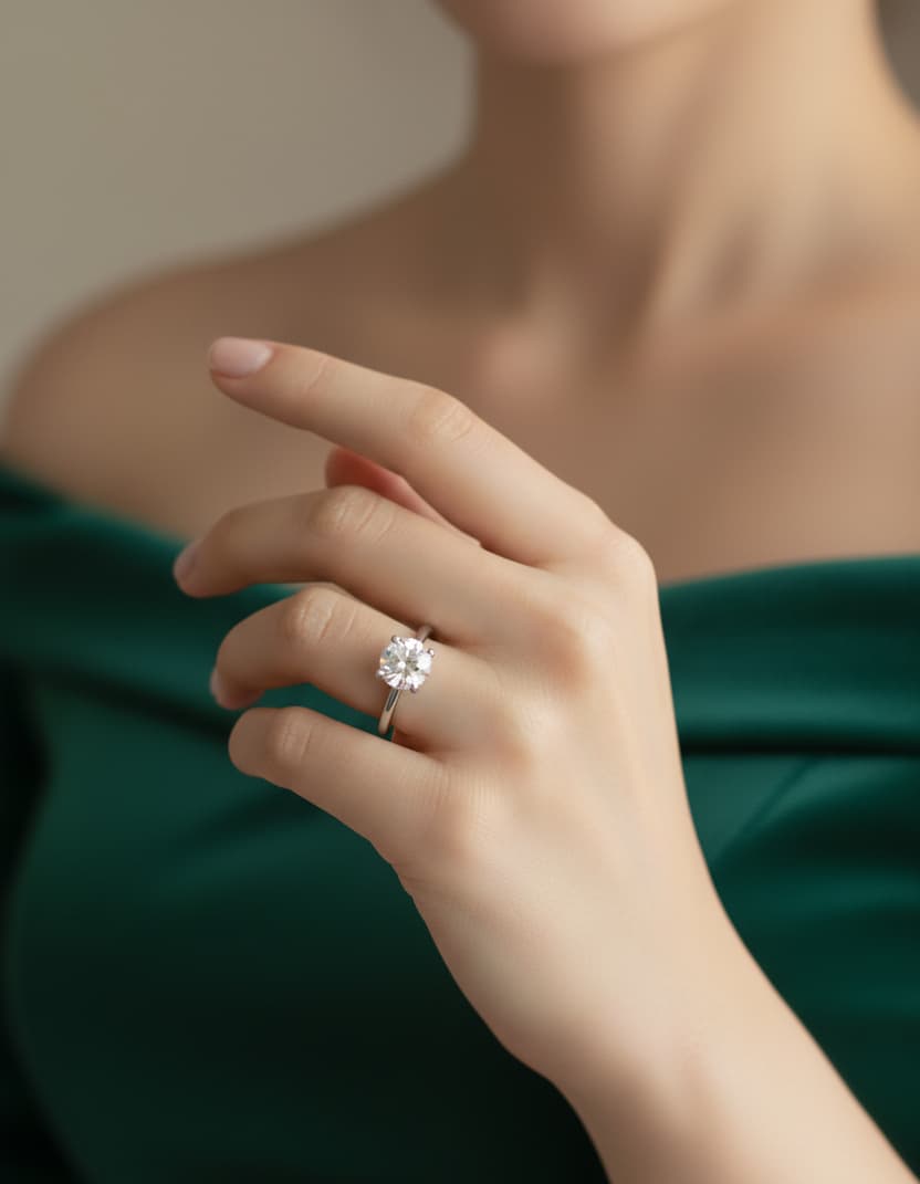 خاتم السوليتير الكلاسيكي - الصورة 2