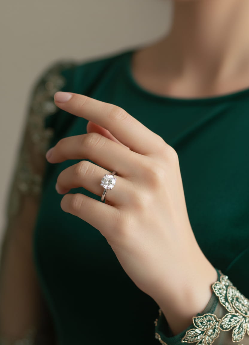 خاتم السوليتير الكلاسيكي - الصورة 3