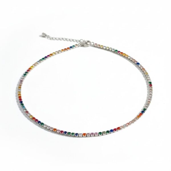 عقد تشوكر التنس الملون