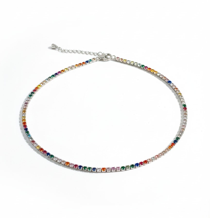 عقد تشوكر التنس الملون